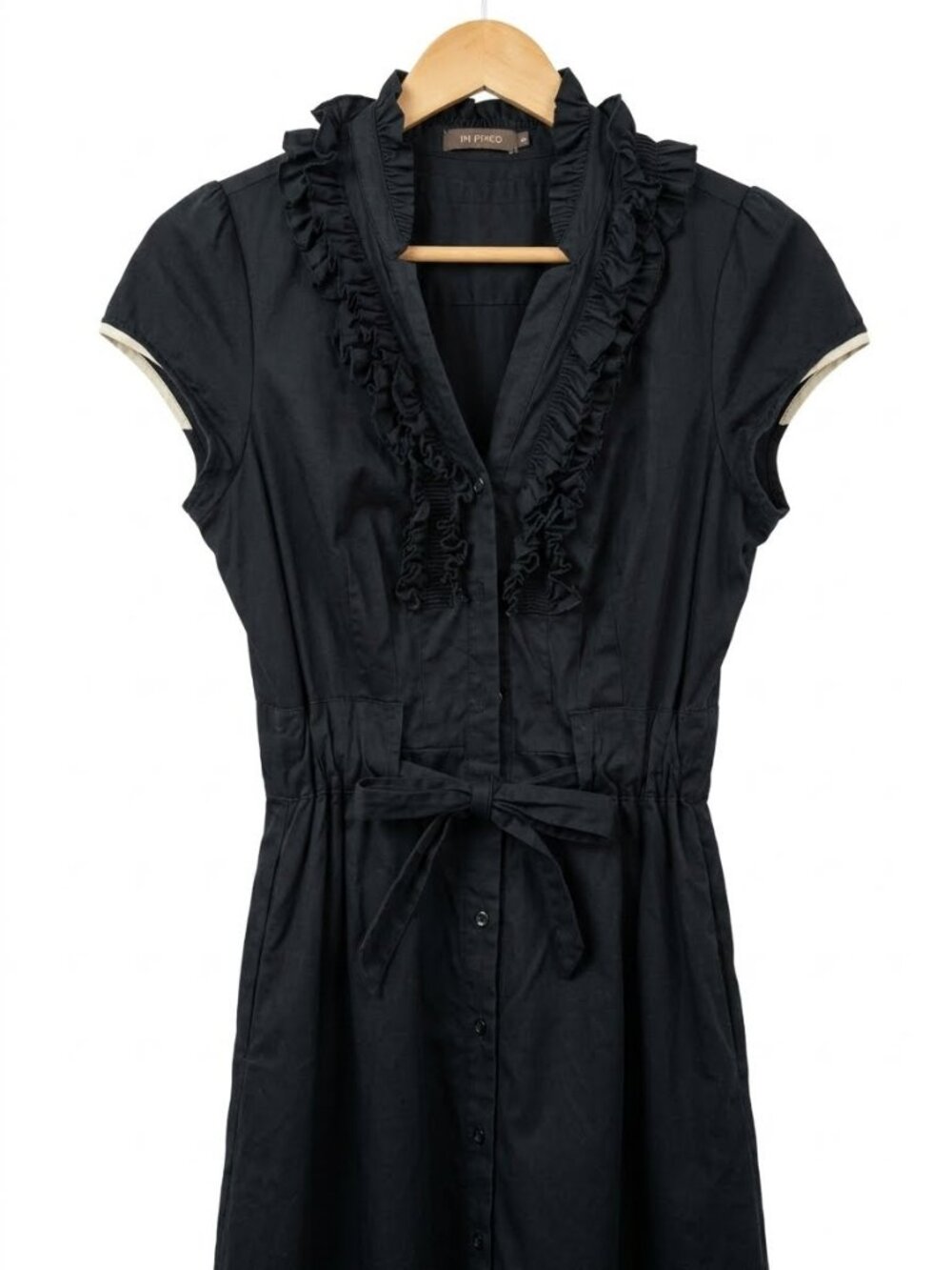 The Limited Ruffle Black Dress